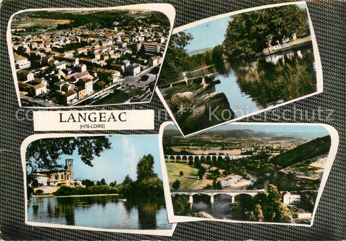 Langeac Vue generale aerienne Vue partielle