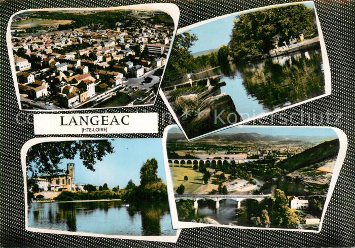 Langeac Vue aerienne Vue partielle