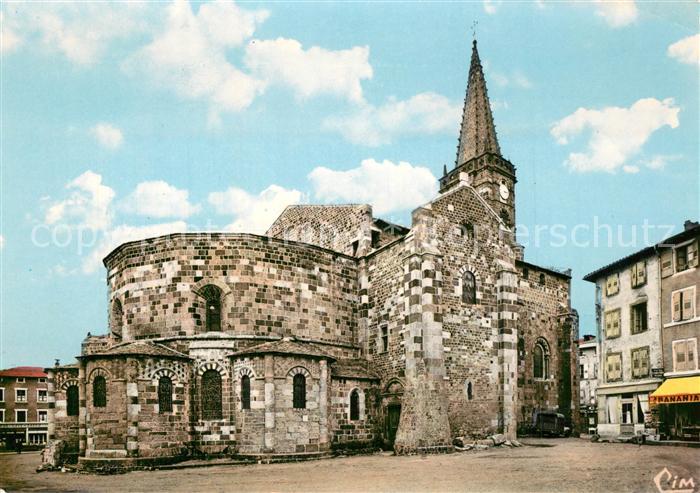 Saint-Paulien Ensemble de l’Eglise St Georges Eglise romene Abside a pans coupes