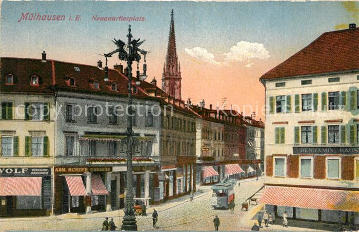 Mulhouse Muehlhausen 68 Alsace Neuquartierplatz