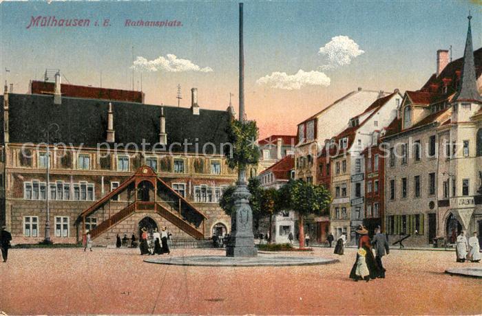 Mulhouse Muehlhausen 68 Alsace Rathausplatz
