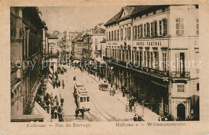 Mulhouse Muehlhausen 68 Alsace Rue du Sauvage Wildemannstrasse