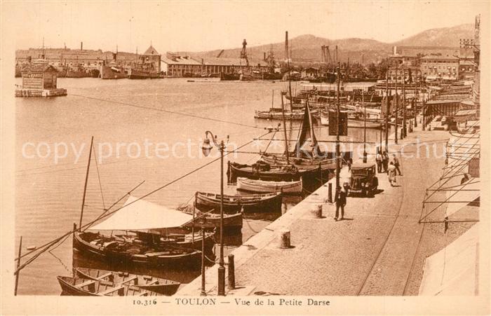 Toulon Var Vue de la Petite Darse
