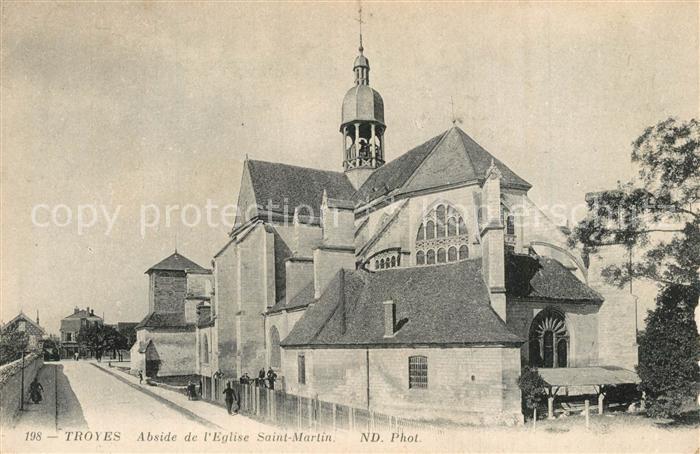 Troyes Aube Abside de L Eglise Saint Martin