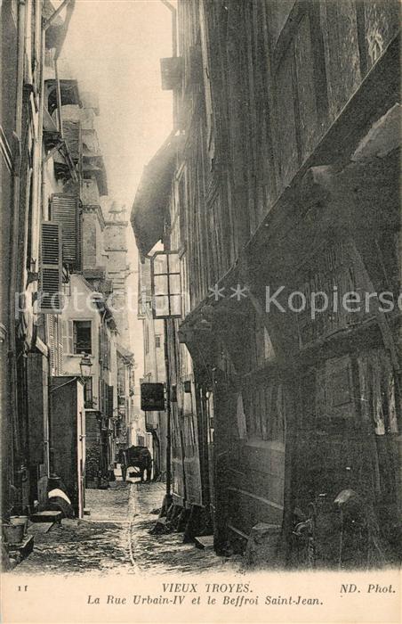 Troyes Aube Rue Urbain Beffroi Saint Jean