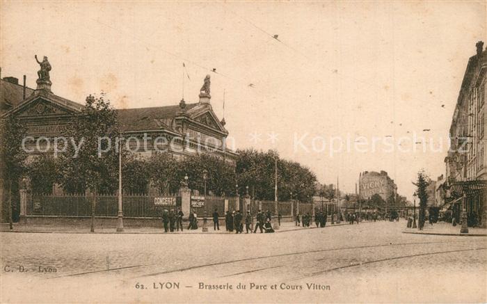 Lyon France Brasserie du Parc et Cours Vitton