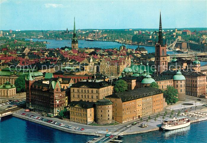 Stockholm Vier of Riddarholmen from Tower of Town Hall