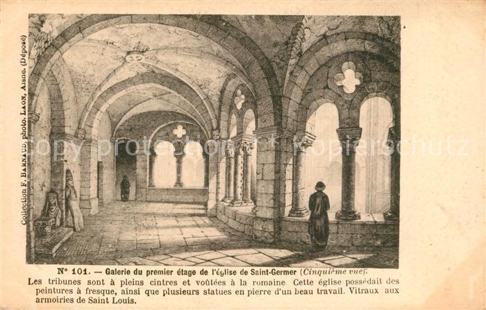 Saint-Germer-de-Fly Galerie du premier etage de l’Eglise de Saint Germer