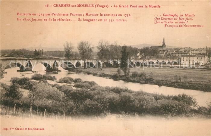 Charmes sur Moselle Le Grand Pont sur la Moselle