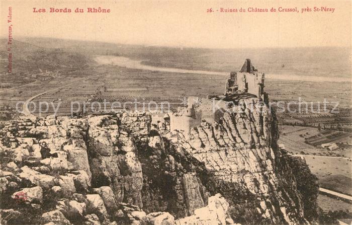 Saint-Peray Ruines du Chateau de Crussol