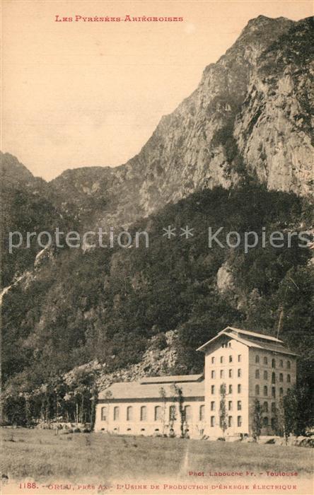 Orlu Ariege Usine de Production d’energie electrique