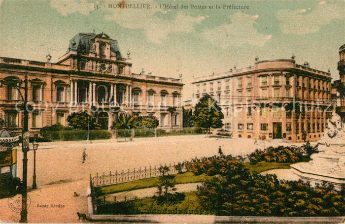 Montpellier Herault Hotel des Postes et la prefecture