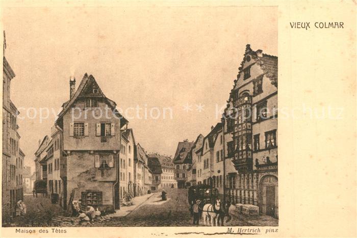 Colmar Haut Rhin Elsass Maison des Tetes