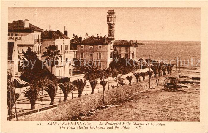 Saint-Raphael Var Le Boulevard Felix Martin et les Villas
