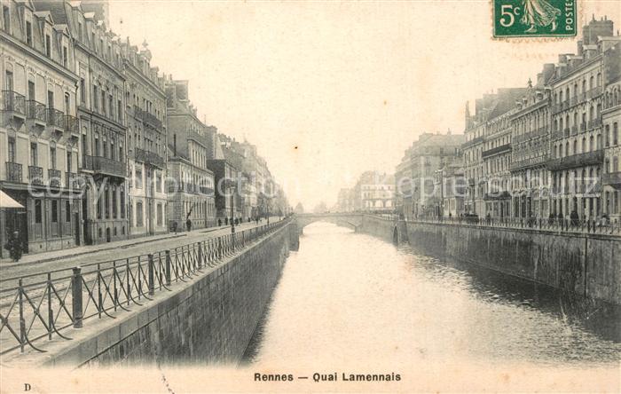 Rennes Ille-et-Vilaine Quai Lamennais