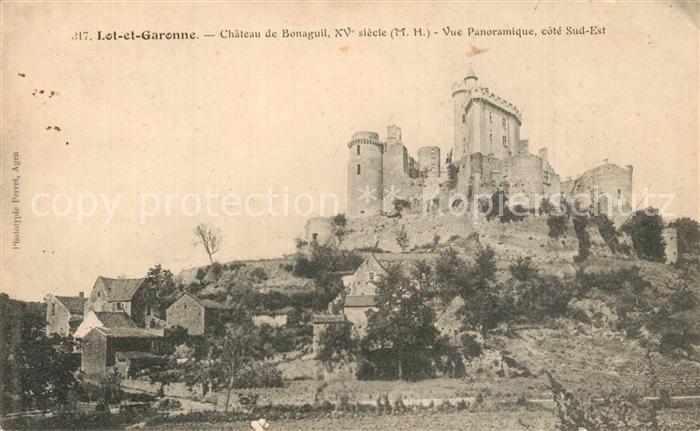 Lot-et-Garonne Departement Chateau de Bonaguil Vue panoramique cote Sud-Est