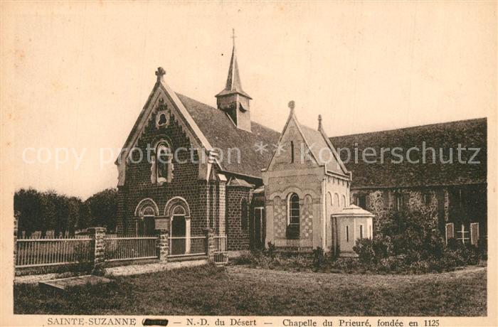Sainte-Suzanne Ariege ND du Desert Chapelle du Prieure fondee en 1125