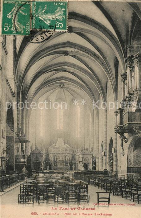 Moissac Nef d l’Eglise Saint Pierre