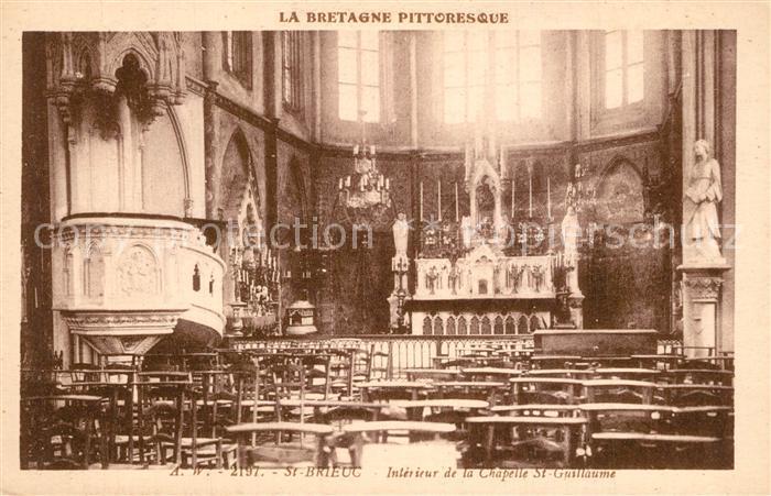 Saint-Brieuc Cotes-d Armor Interieur de la Chapelle St Guillaume