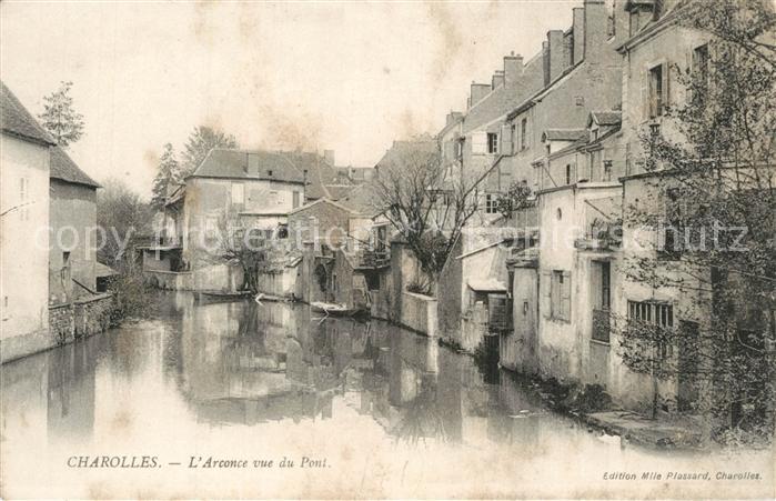 Charolles Arconce vue du Pont