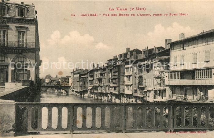 Castres Tarn Vue des Bords de l’Agout prise du Pont Neuf