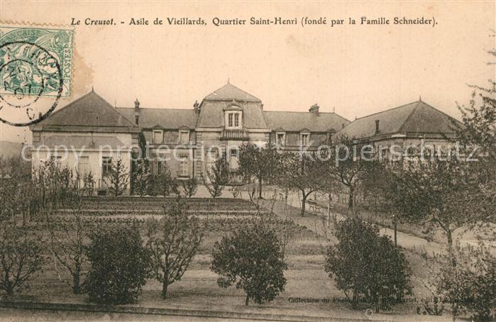 Le Creusot Saone-et-Loire Asile de Vieillards Quartier Saint Henri
