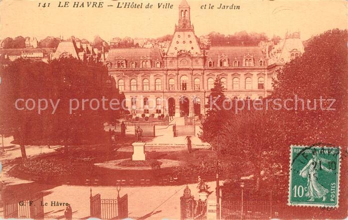 Le Havre Hotel de Ville et le Jardin