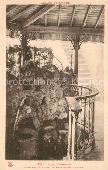 Alet-les-Bains Source suvette de l’Etablissement thermal