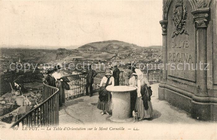 Le Puy de Dome La Table d’Orientation sur le Mont Corn