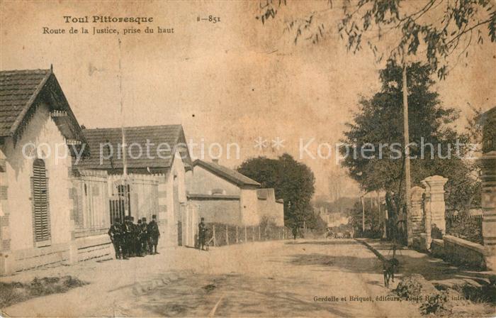 Toul 54 Route de la Justice prise du haut