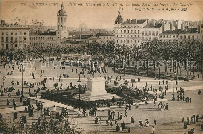 Lyon France Place Bellecour tracee en 1617 La Chari