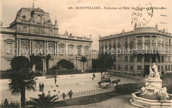 Montpellier Herault Prefecture et Hotel des Postes et Telegraphes