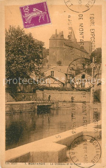 Montargis Loiret Le Chateau et le Canal