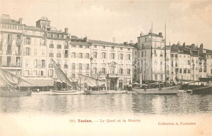 Toulon Var Le Quai et la Mairie