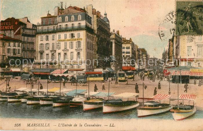 Marseille Bouches-du-Rhone Entree de la Cannebiere