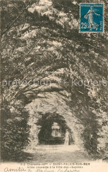 Saint-Palais-sur-Mer Allee couverte a la Villa des Sapins
