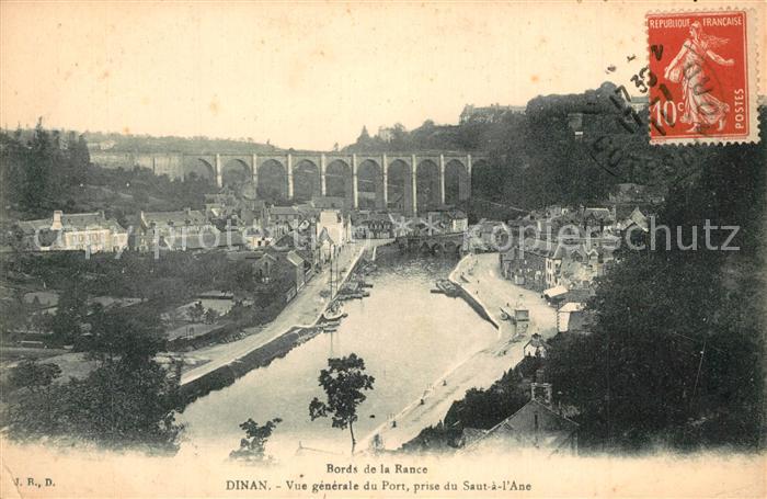 Dinan 22 Vue generale du Port prise du Saut a l'Ane