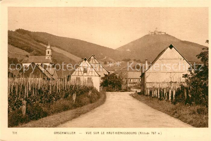 Orschwiller Vue sur le Haut Koenigsbourg