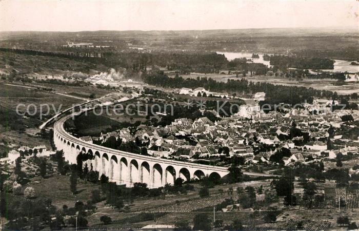 Sancerre Panorama Viaduc et Saint Satur vue aéri