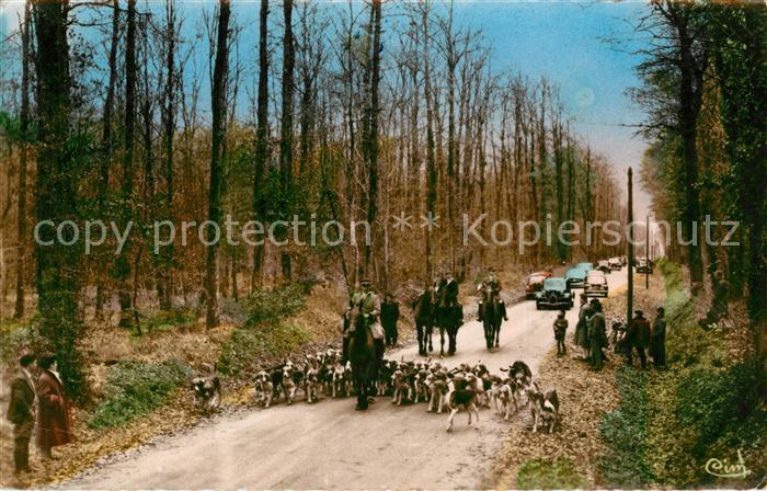 Vouzeron Chasse a Courre Arrivée au rendez-vous