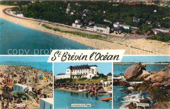 Saint-Brevin-l Ocean Loire Atlantique Plage Casino Pointeau vue aérienne