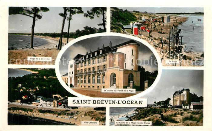 Saint-Brevin-l Ocean Loire Atlantique Plage Casino Hôtel Dunes vue aérienne
