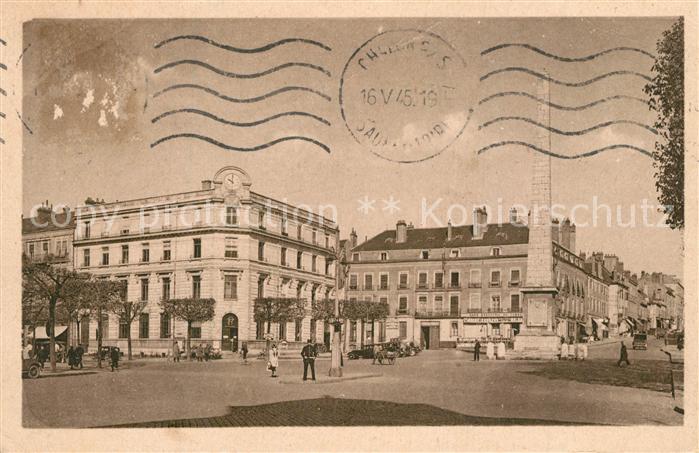 Chalon-sur-Saone Place de l'Obélisque Hôtel des Postes