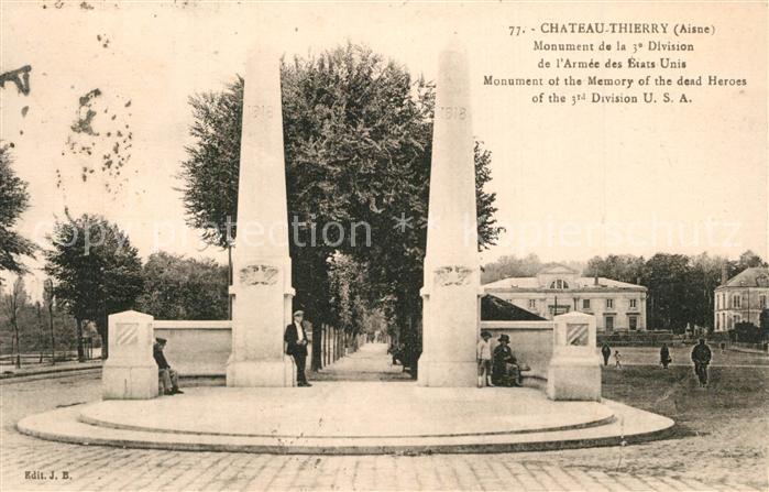 Chateau-Thierry Monument de la 3e Division de l'Armée des Etats Unis