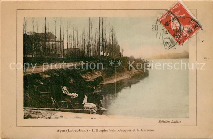 Agen Lot et Garonne Hospice Saint Jacques et la Garonne