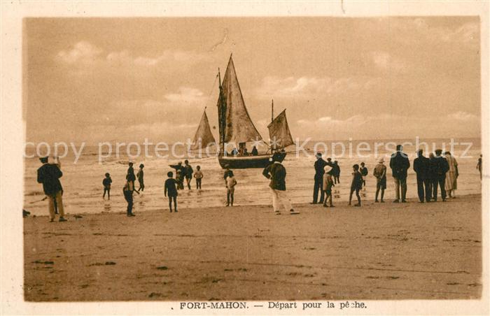 Fort-Mahon-Plage Départ pour la pêche Plage