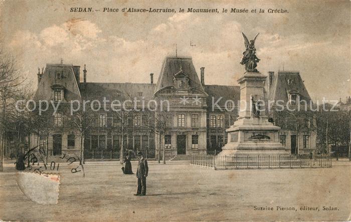 Sedan Ardennes Place d_Alsace Lorraine Monument Musee