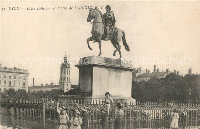 Lyon France Place Bellecour Statue de Louis XIV Monument