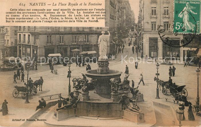 Nantes Loire Atlantique Place Royale et la Fontaine