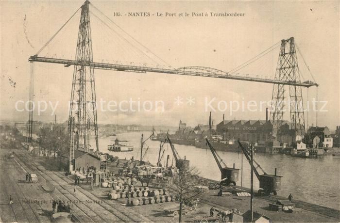 Nantes Loire Atlantique Le port et Pont a Transbordeur